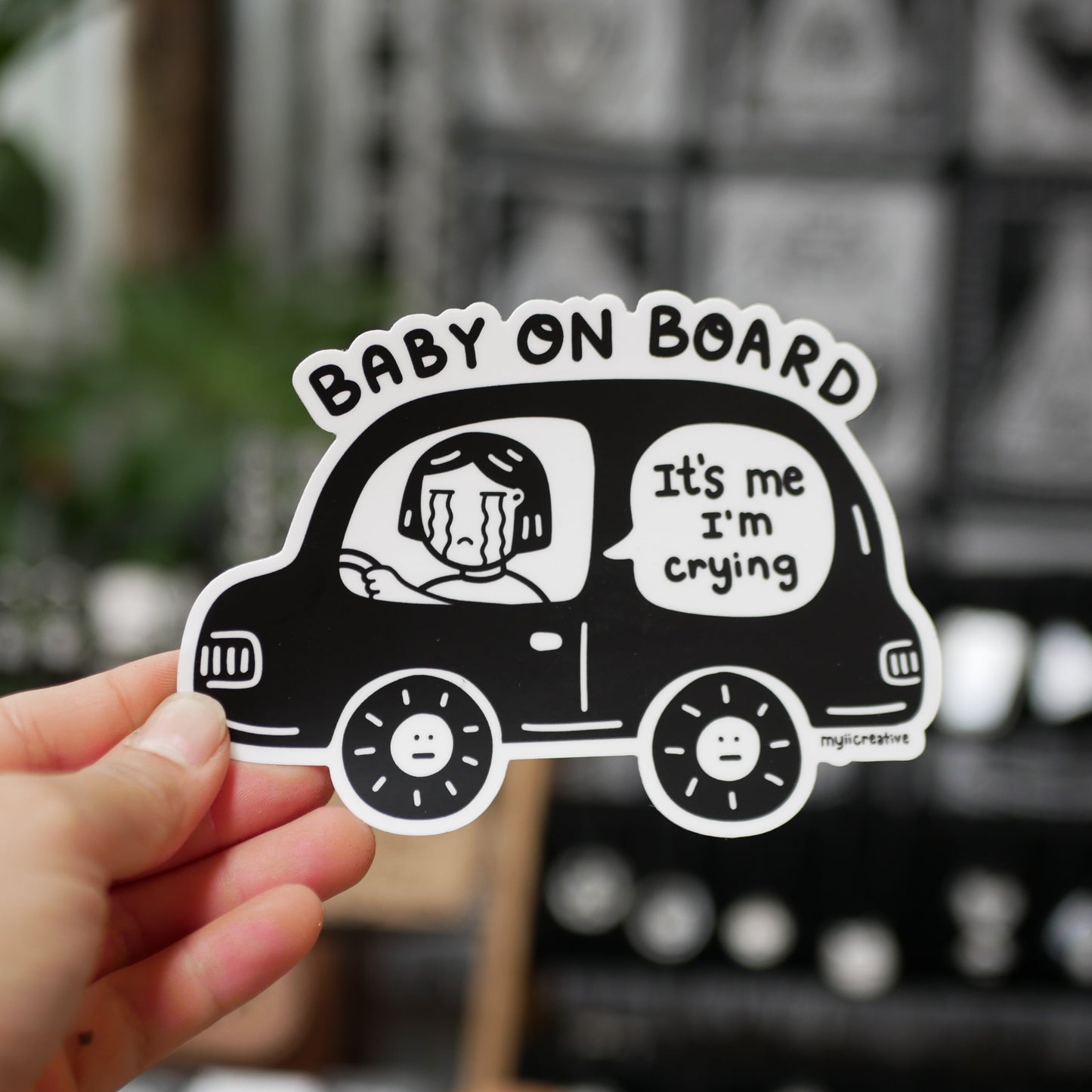 Baby on board bumper sticker