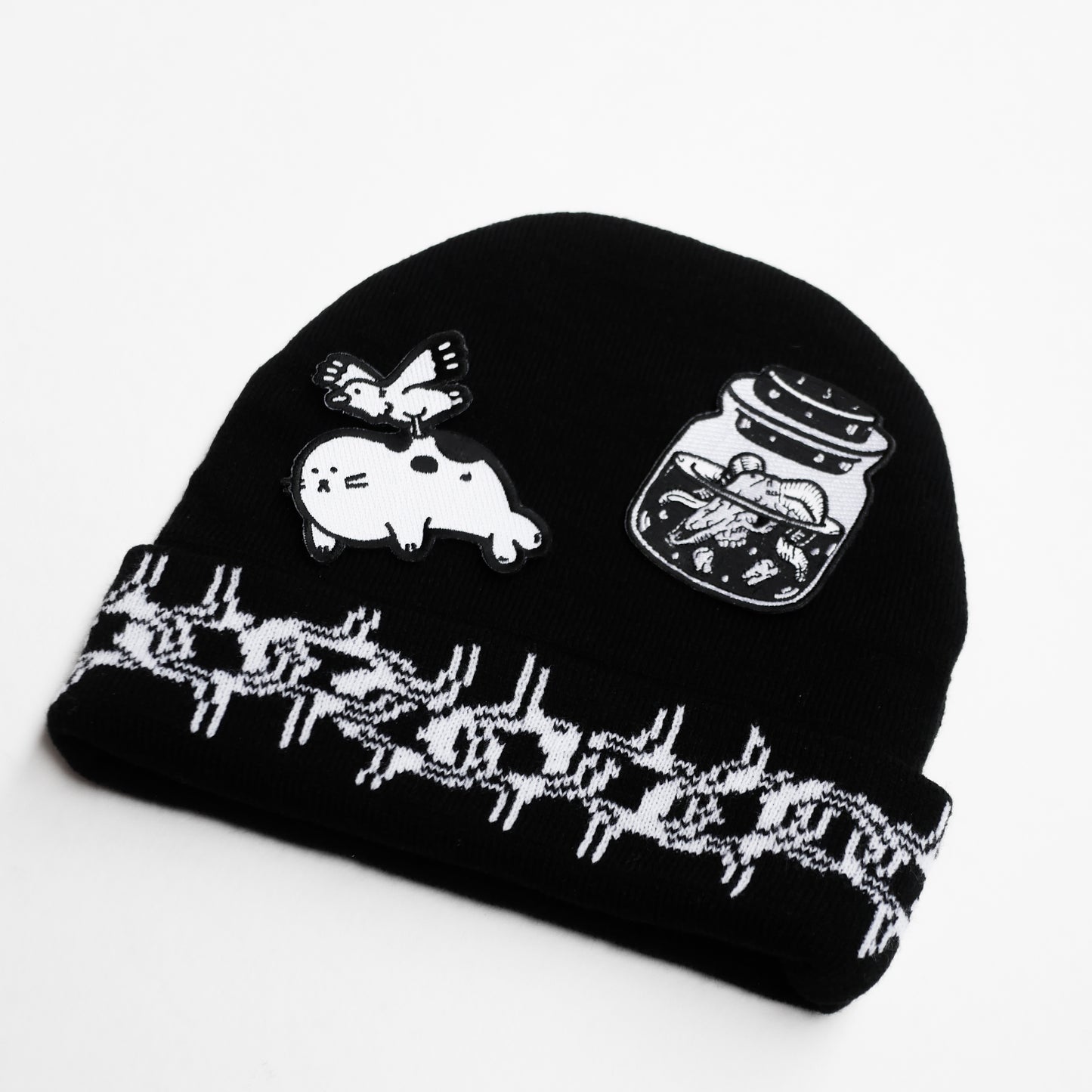 Ram Skull Embroidered Brooch