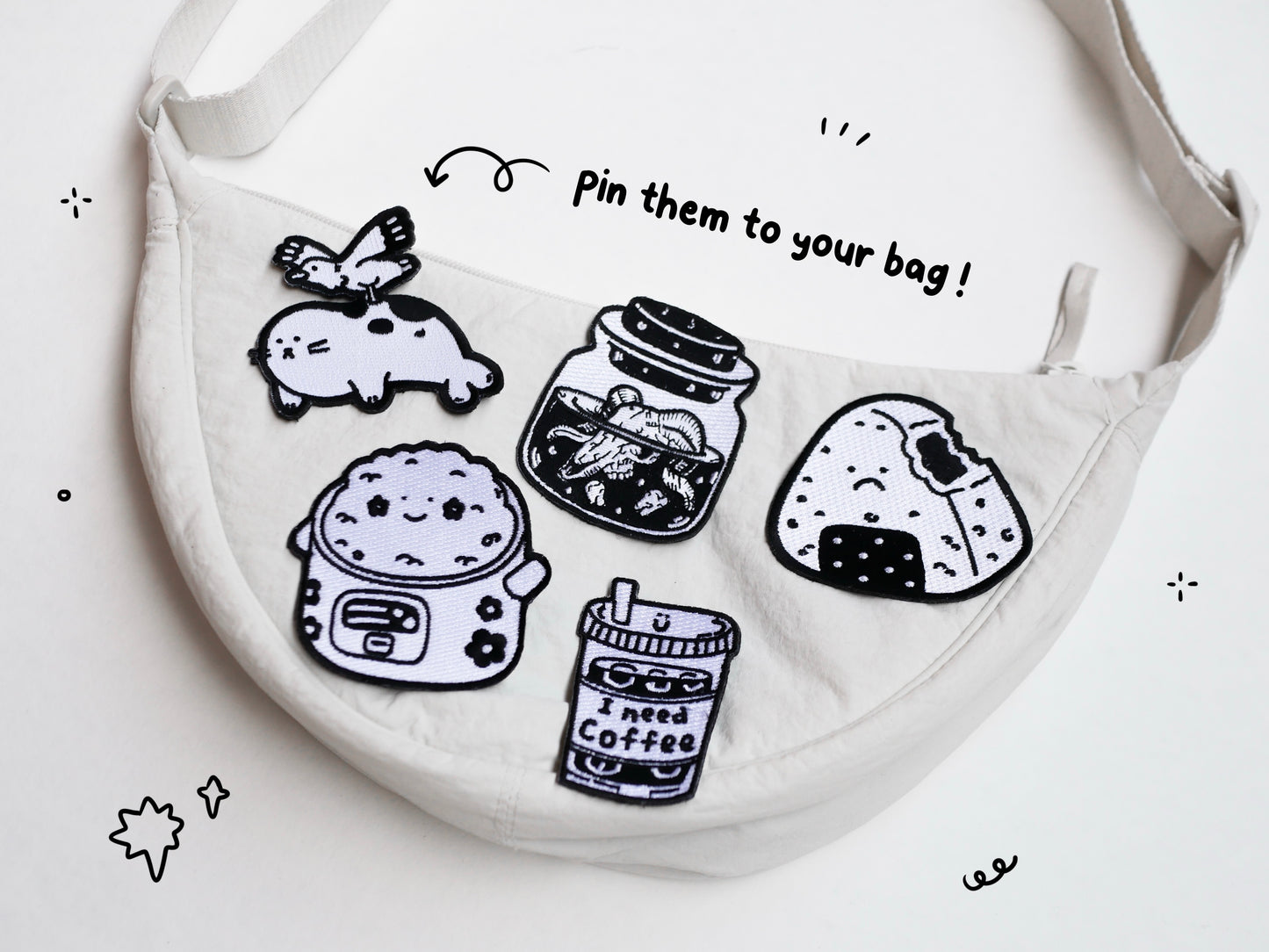 Rice Cooker Embroidered Brooch