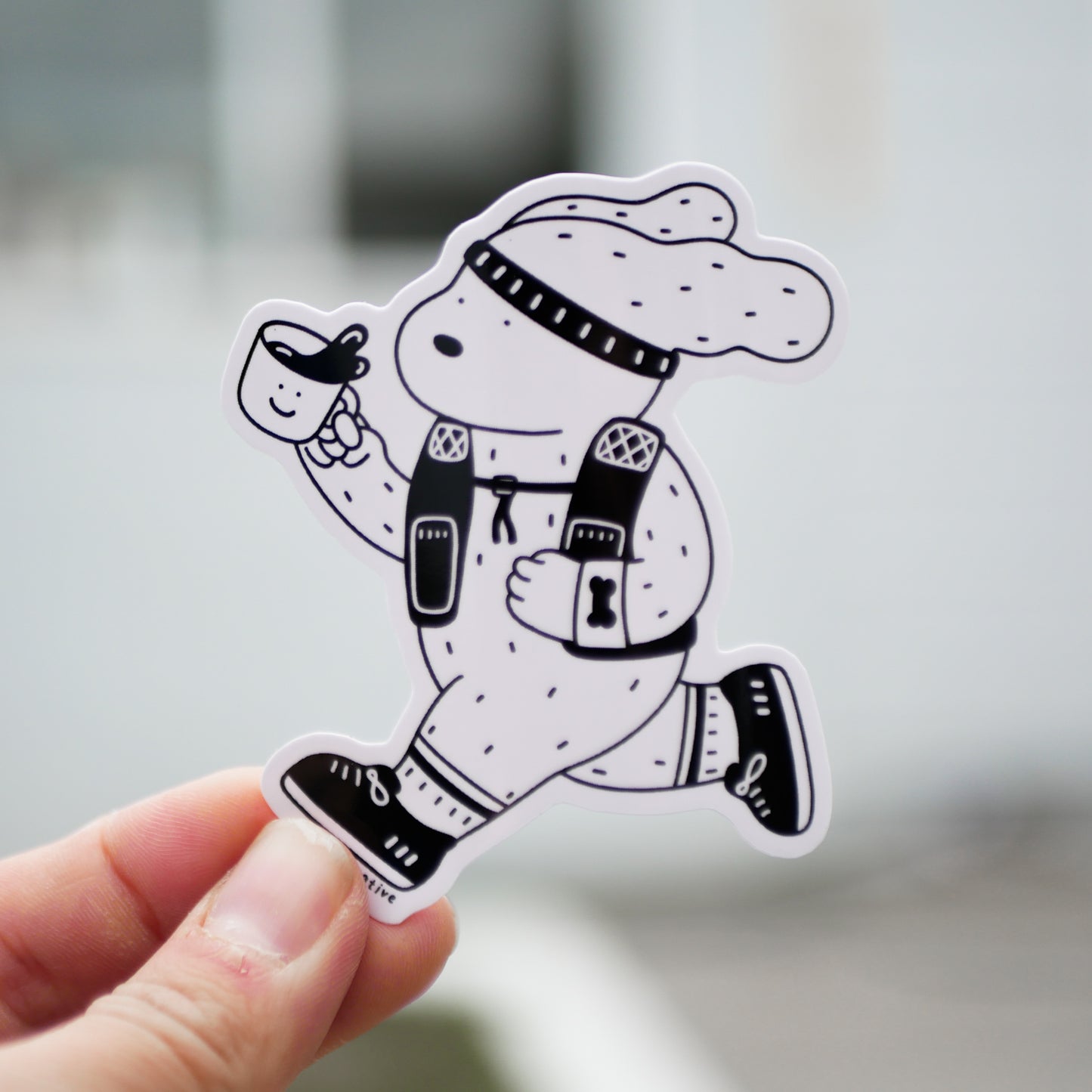 Running On Caffeine Sticker
