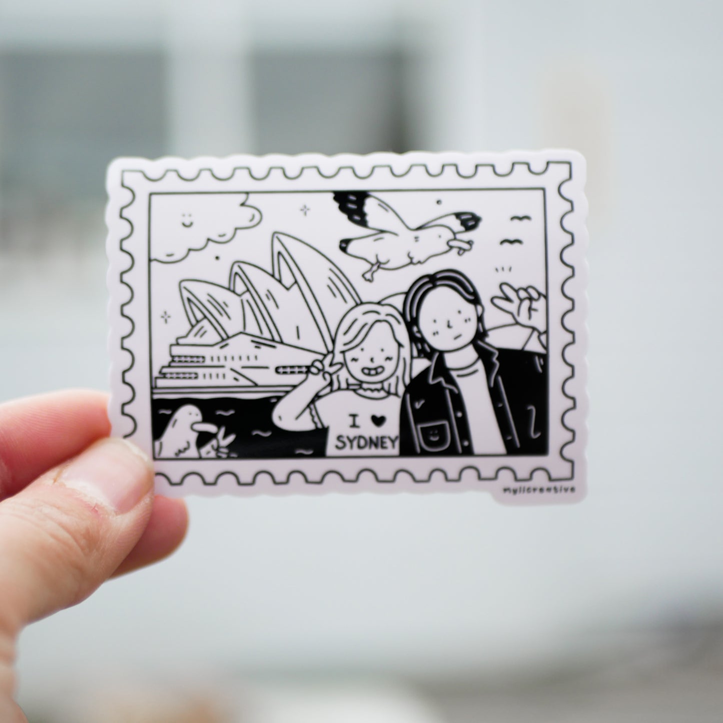 Sydney Stamp Sticker