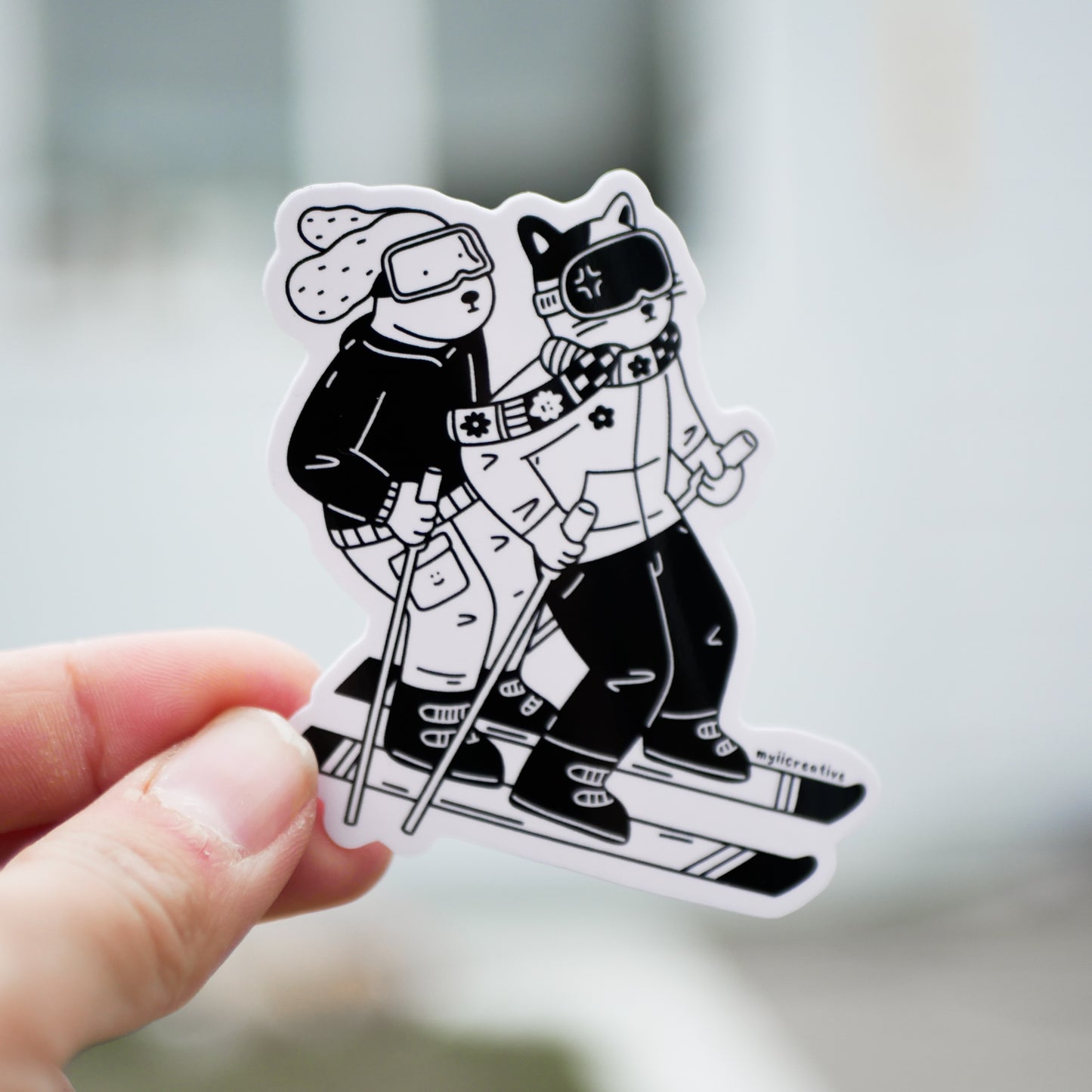 Ski Ya Later Sticker