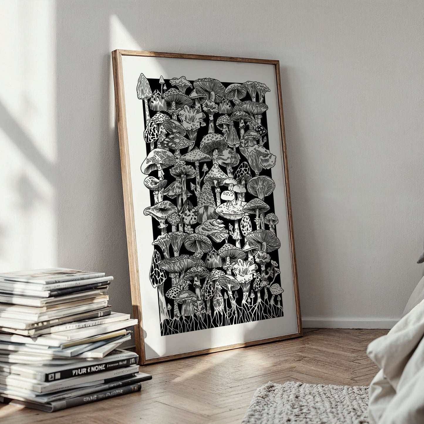 Mushroom Forest Art Print