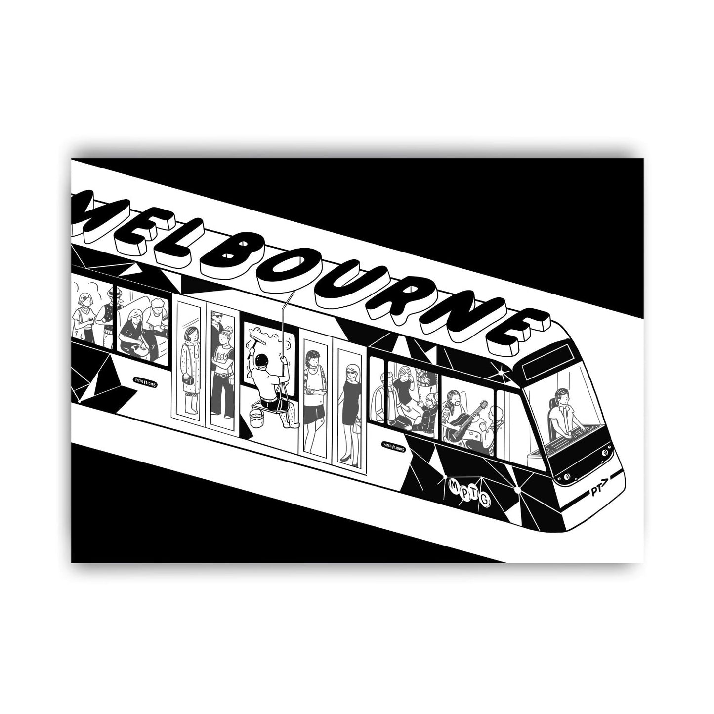Melbourne Tram Post Card