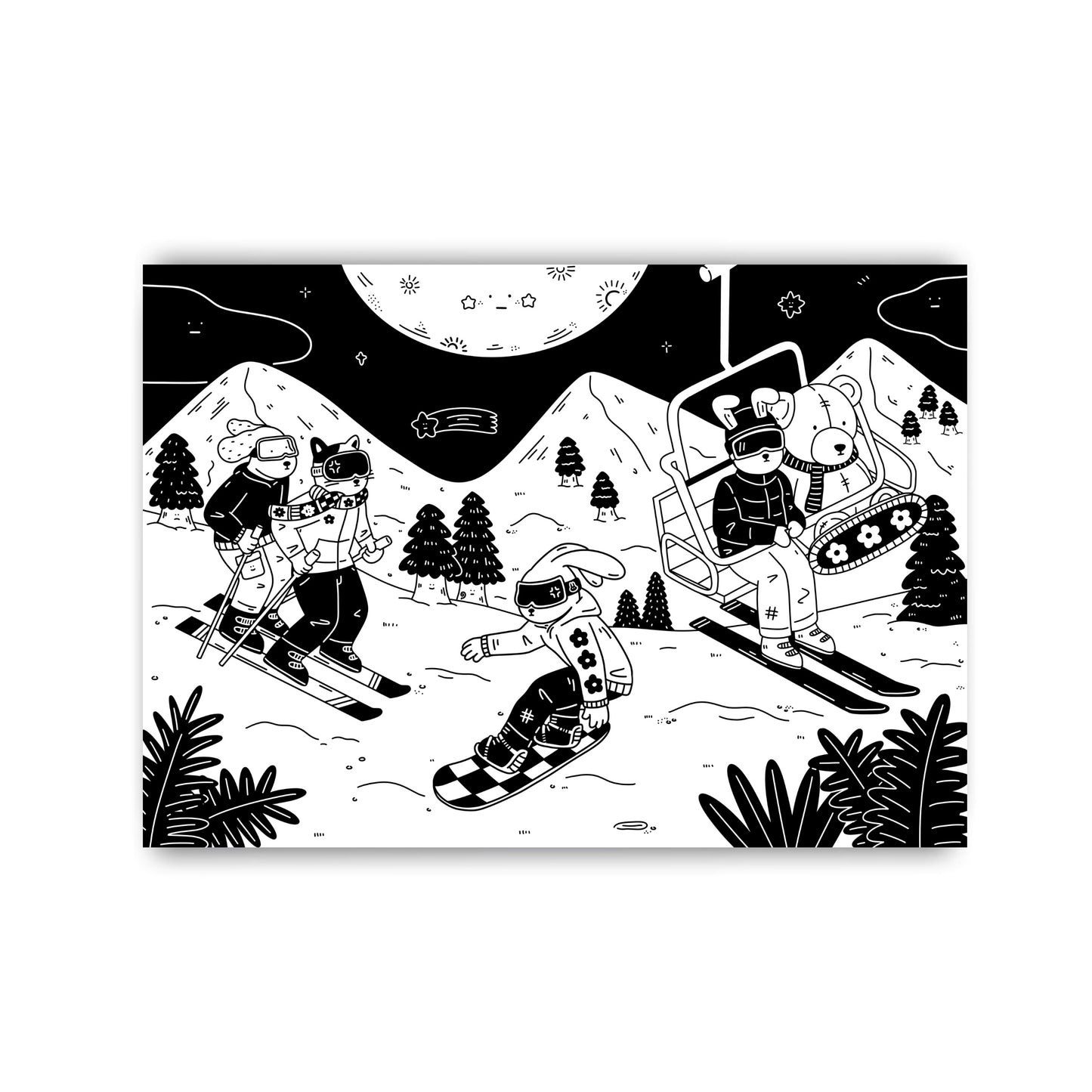 Snow Much Fun Postcard