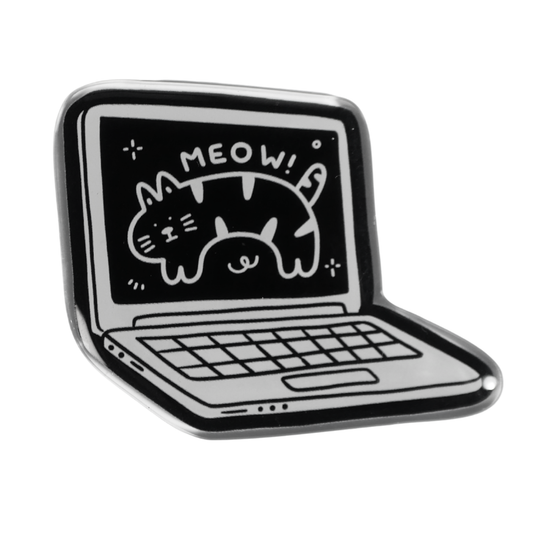Cat Laptop Acrylic Magnet
