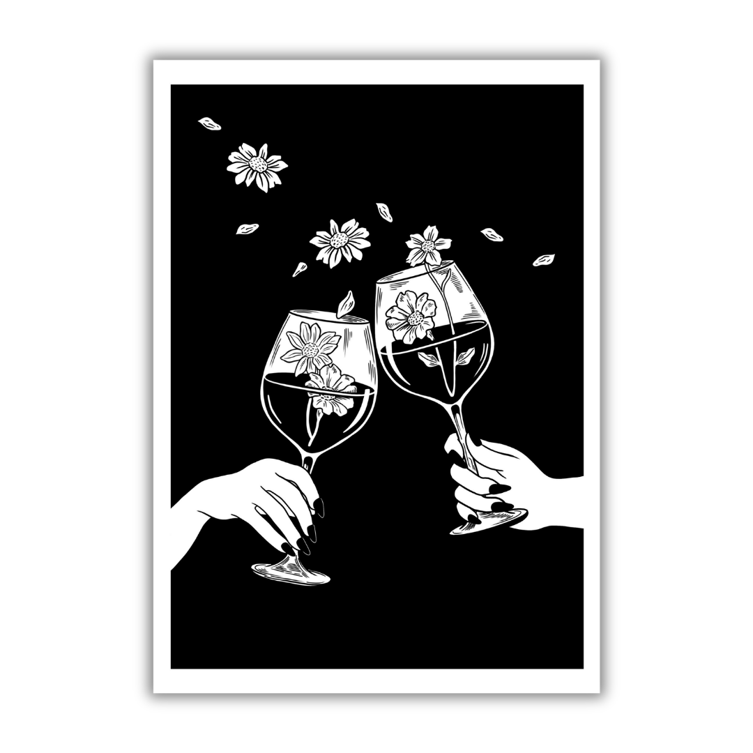 Wine Glass Art Print