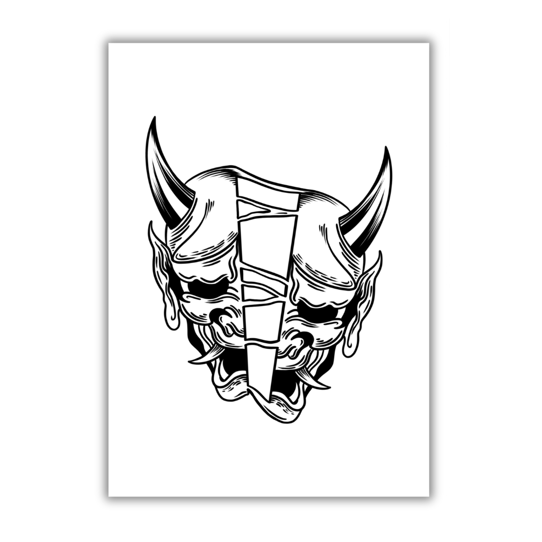 Oni Mask Art Print