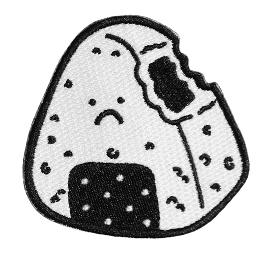 Onigiri Embroidered Brooch