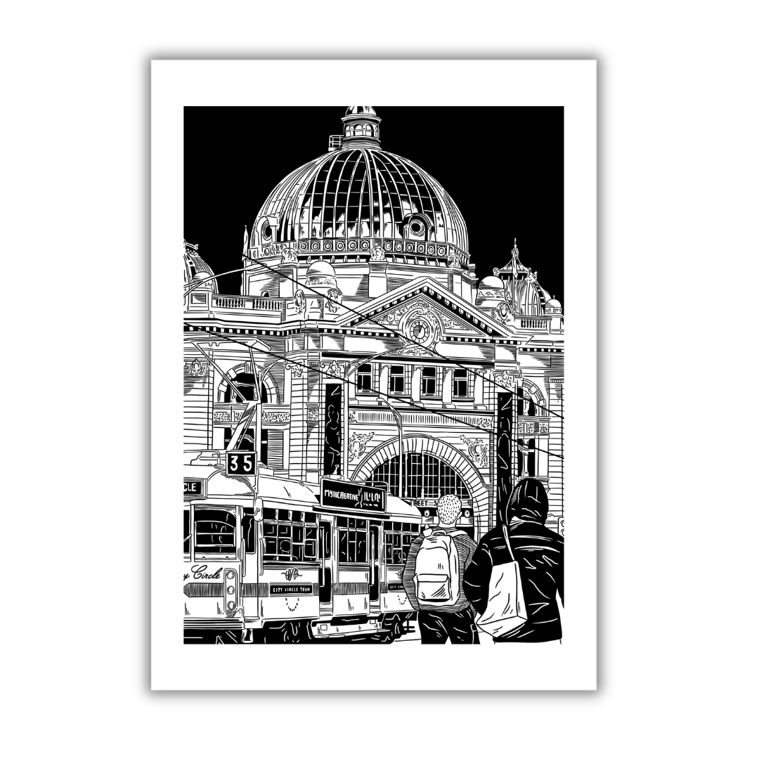 Flinders Street Station Art Print