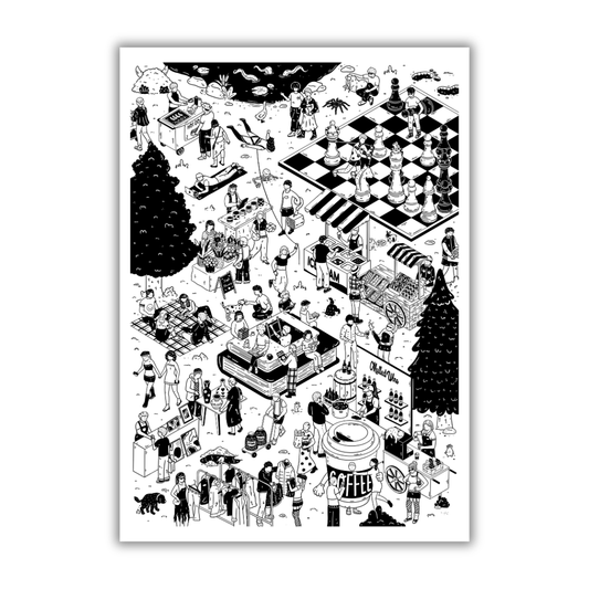 Weekend Market Art Print