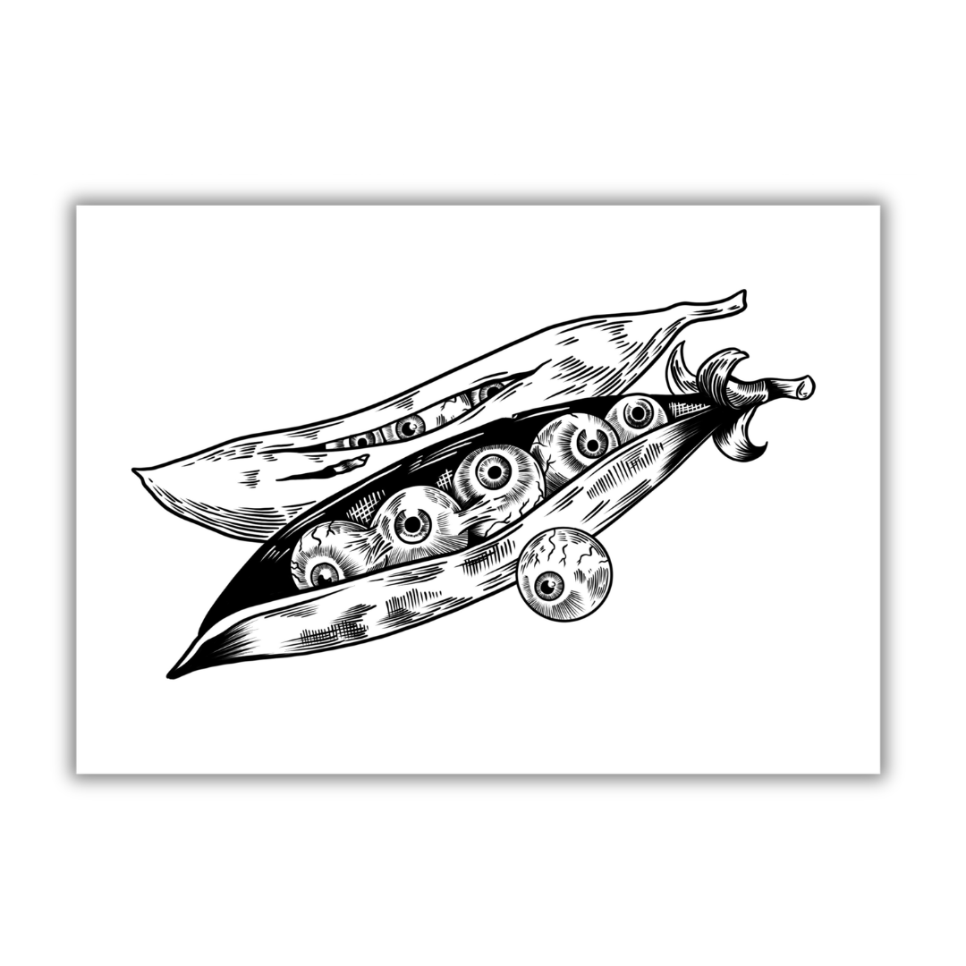 Eyeball Peas Art Print