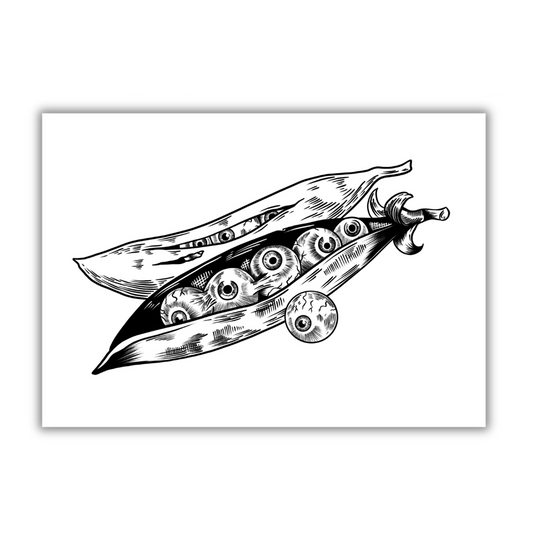 Eyeball Peas Art Print