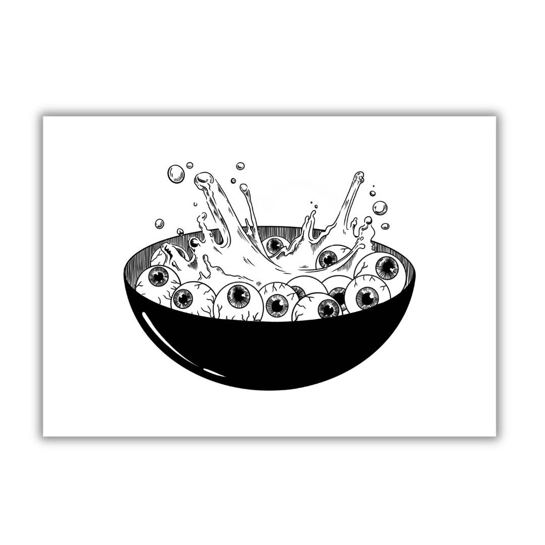 Eyeballs Cereal Art Print