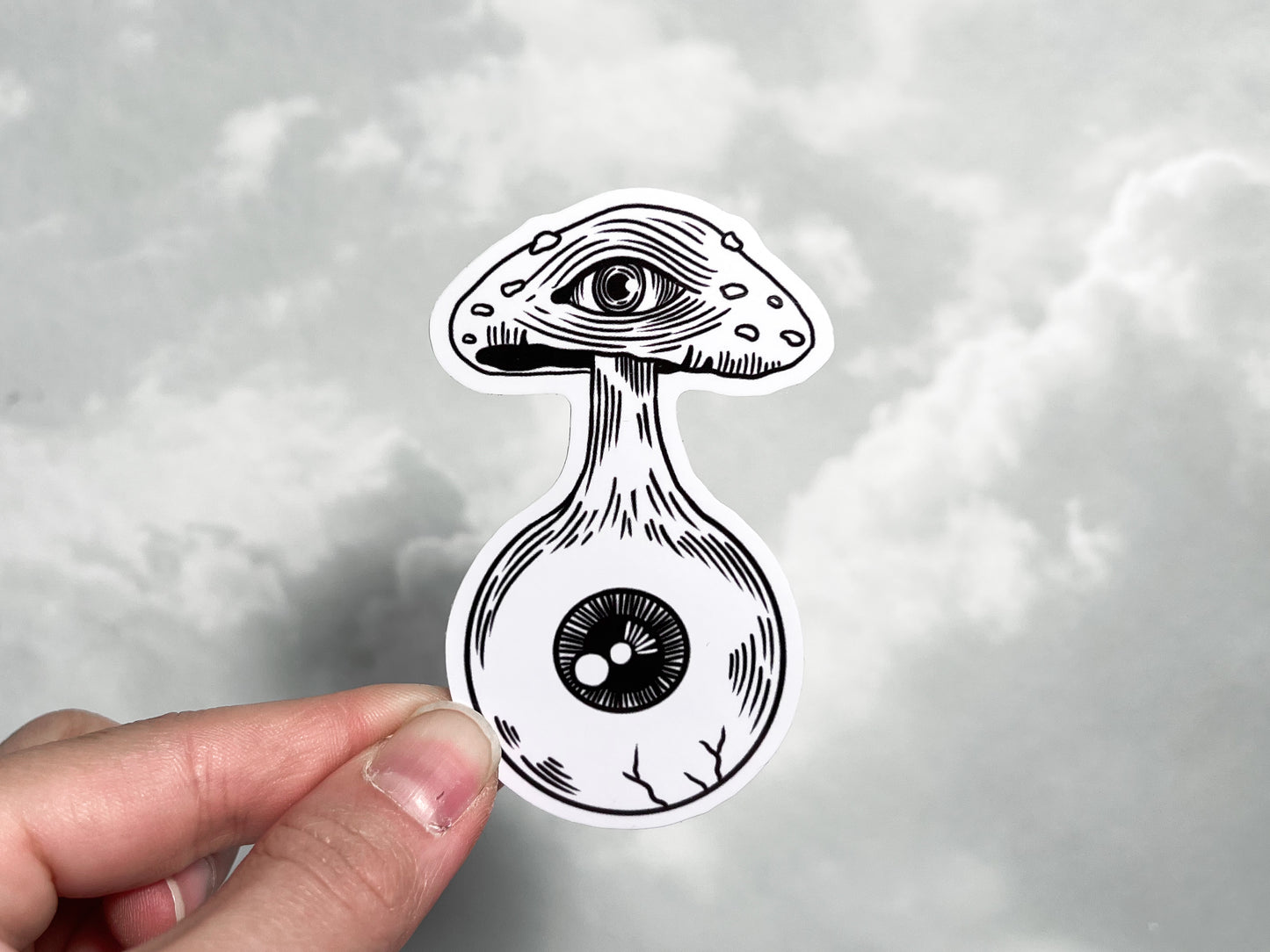 Eyeball Mushroom Sticker
