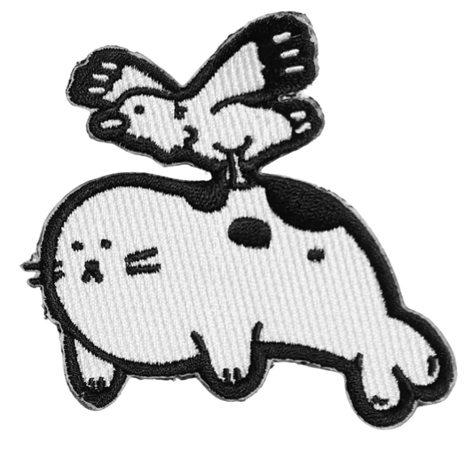 Silly Seal Embroidered Brooch