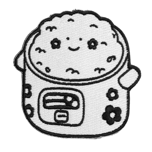 Rice Cooker Embroidered Brooch