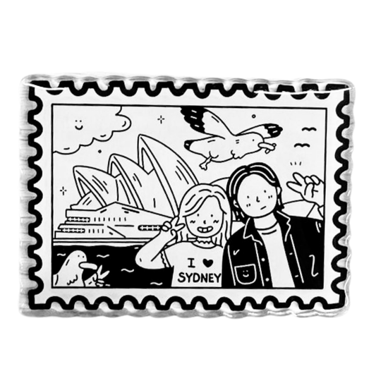Sydney Stamp Acrylic Magnet