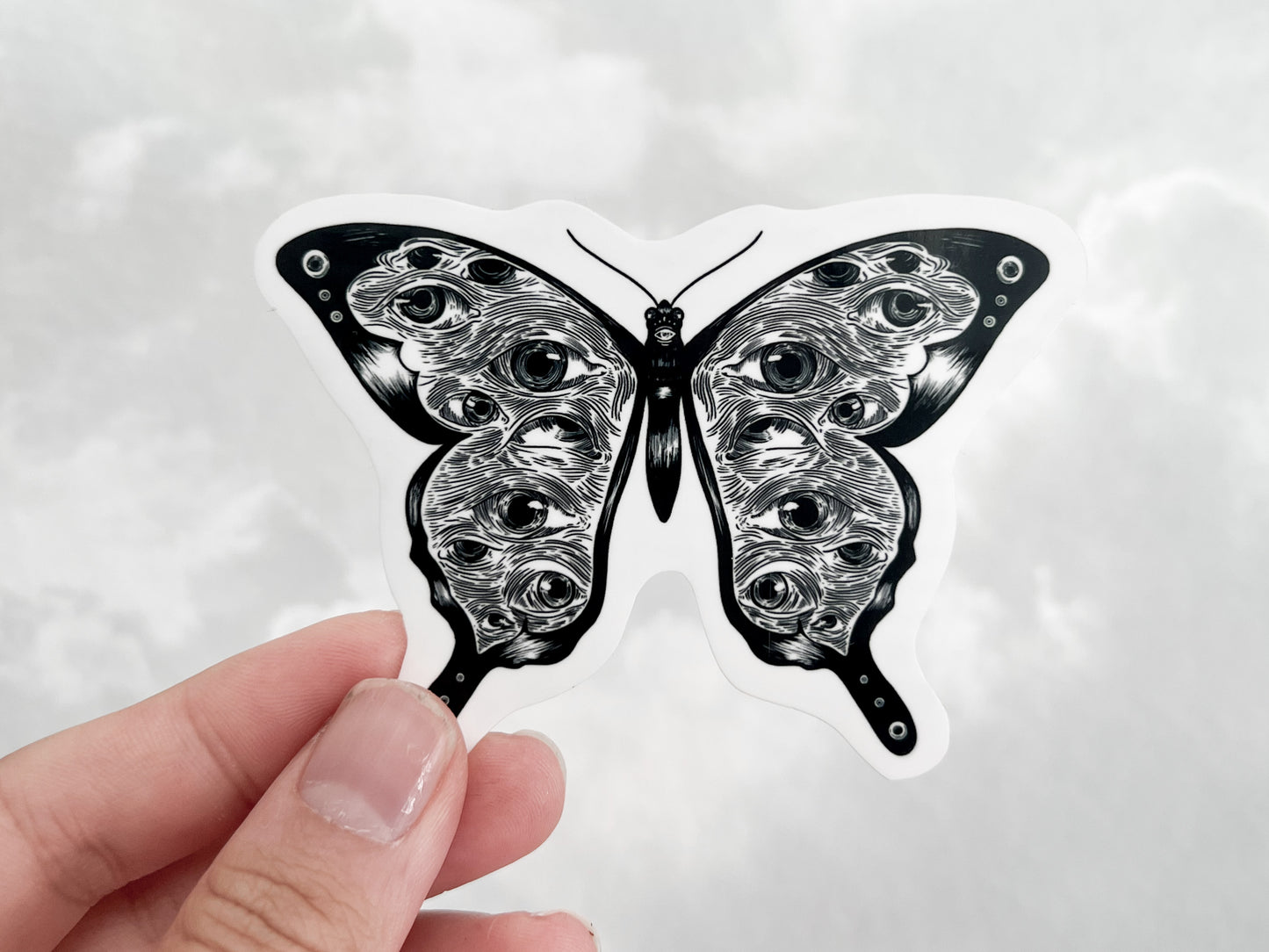 Eyeball Moth Sticker