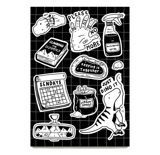 Climbing Sticker Sheet