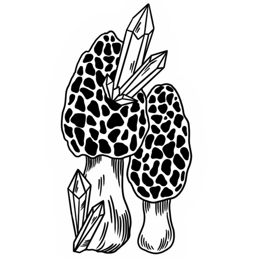 Crystal Mushroom Sticker