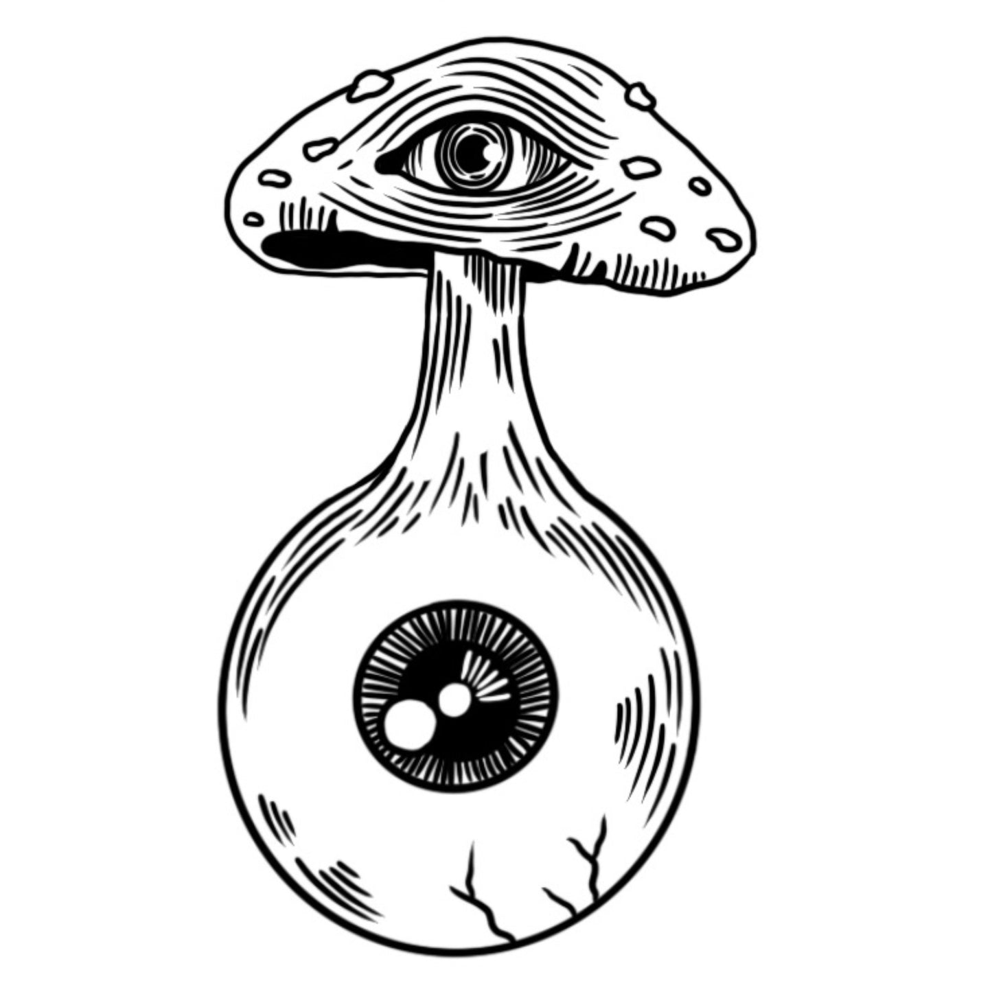 Eyeball Mushroom Sticker