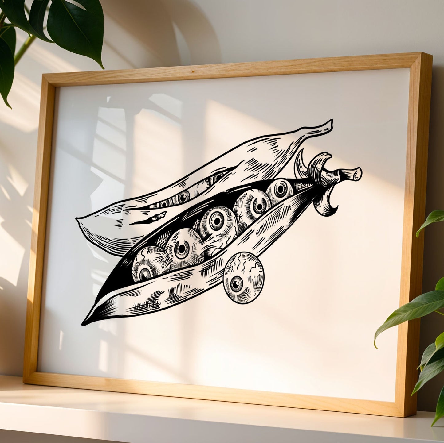 Eyeball Peas Art Print