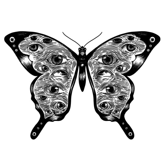 Eyeball Moth Sticker