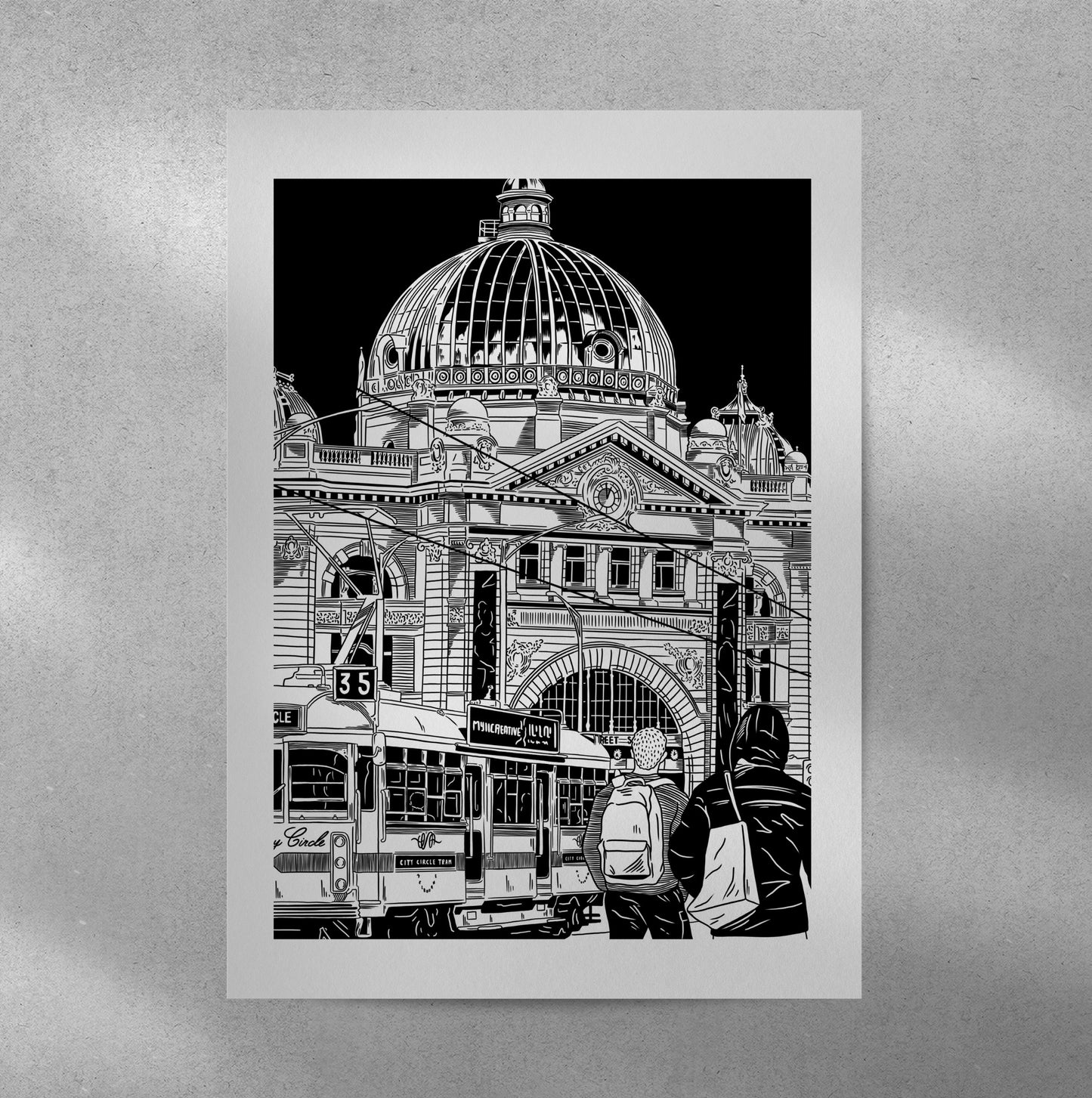 Flinders Street Station Art Print