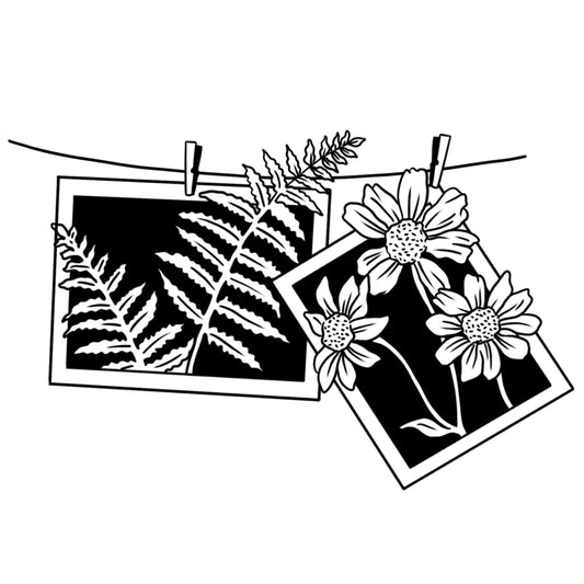 Floral Film Camera Sticker