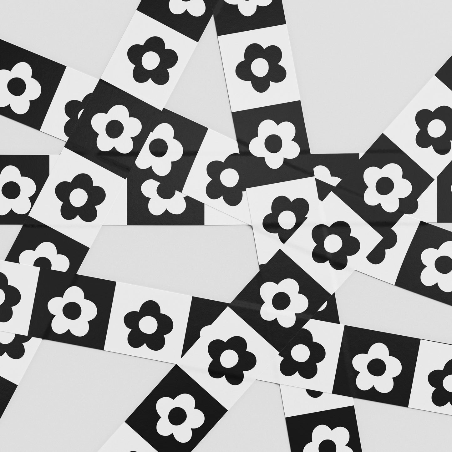 Checkered Flower Washi Tape