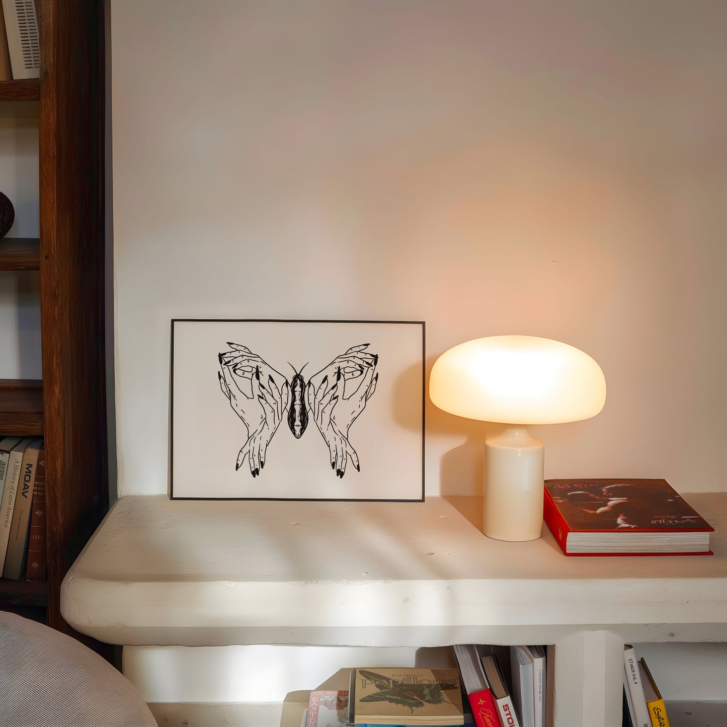 Hands Butterfly Art Print