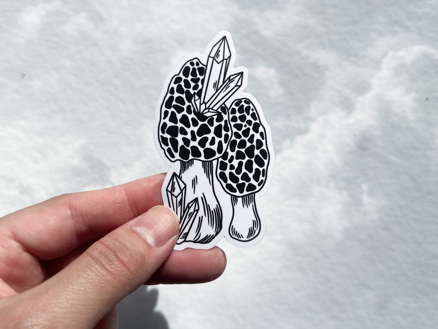 Crystal Mushroom Sticker