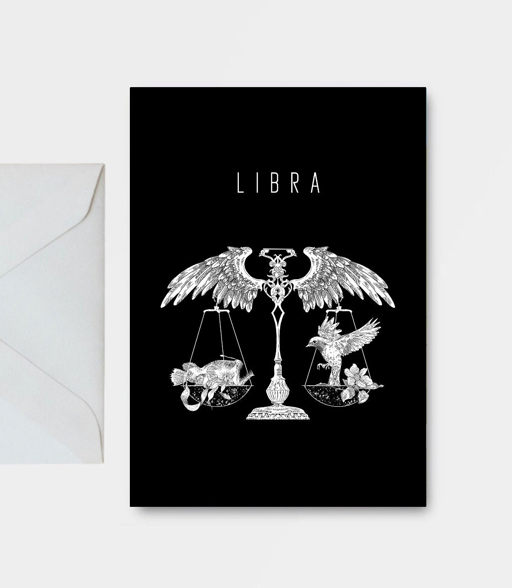Libra Postcard