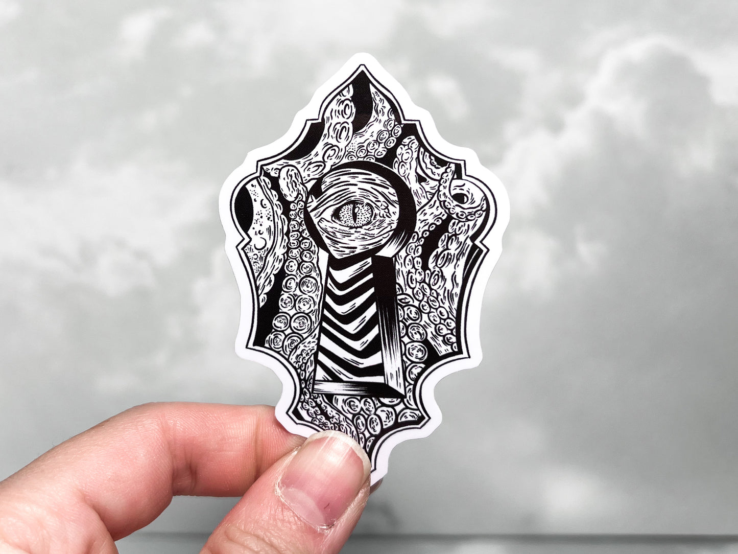 Kraken Key Hole Sticker