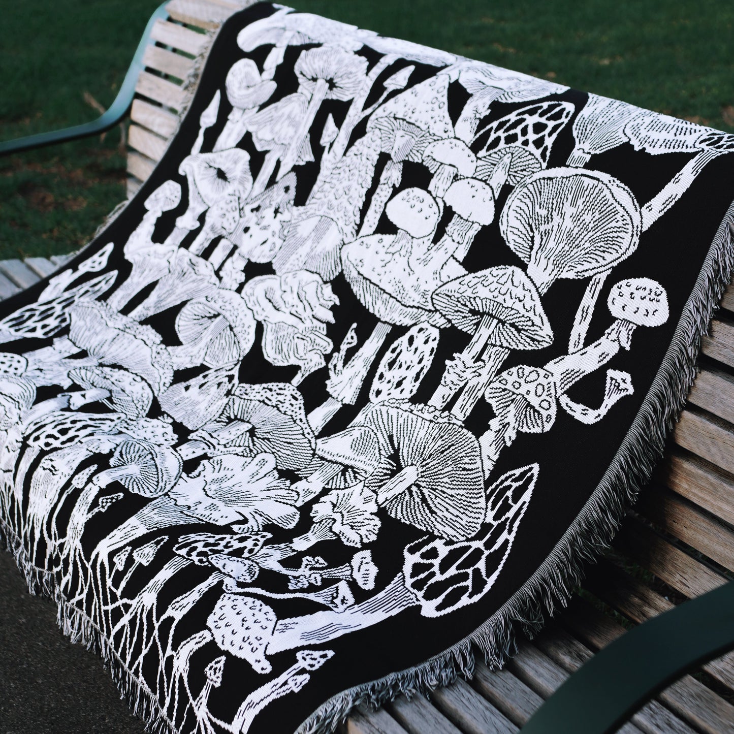 Mushroom Forest Woven Rug