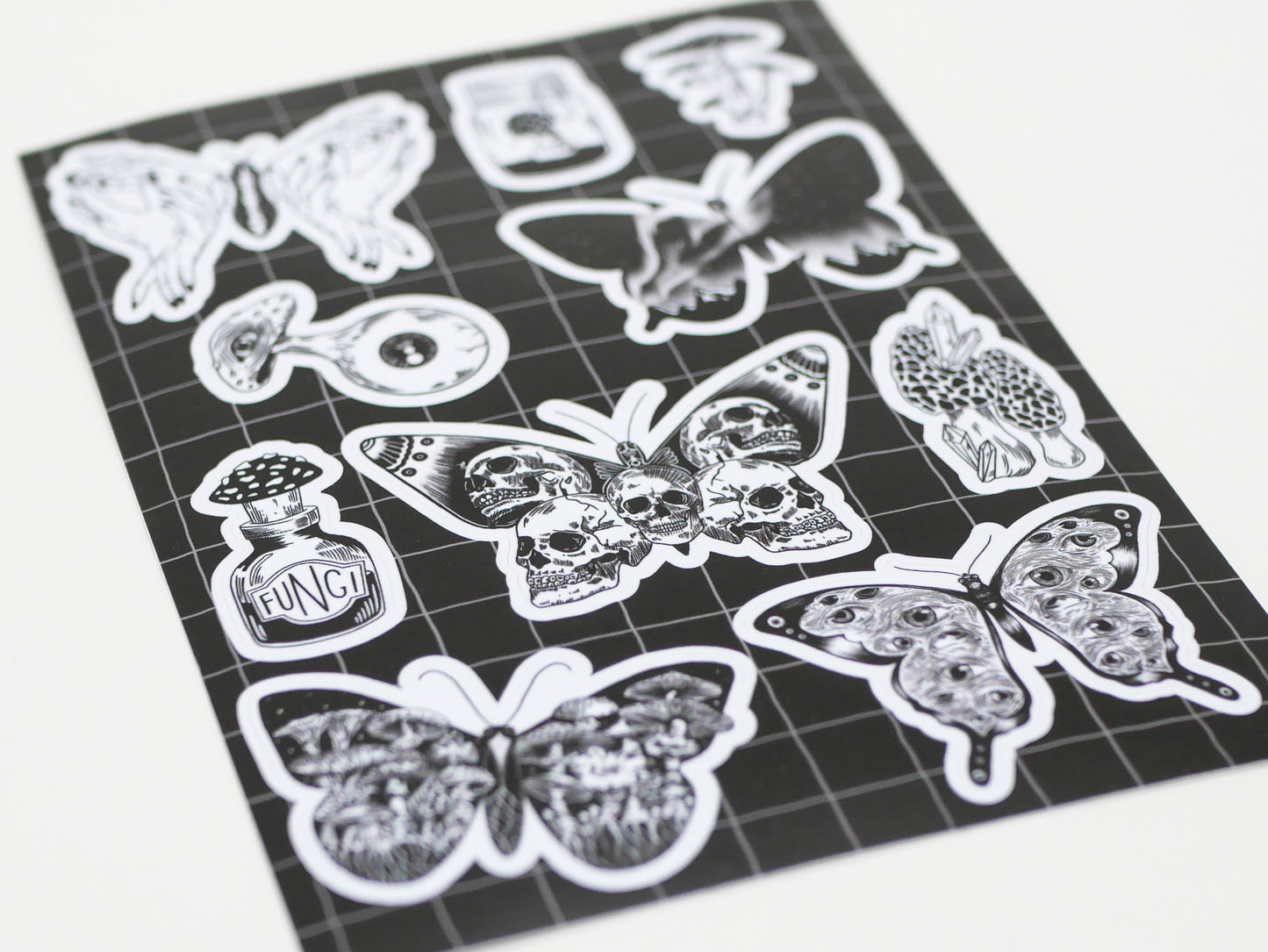 Butterfly Mushroom Sticker Sheet