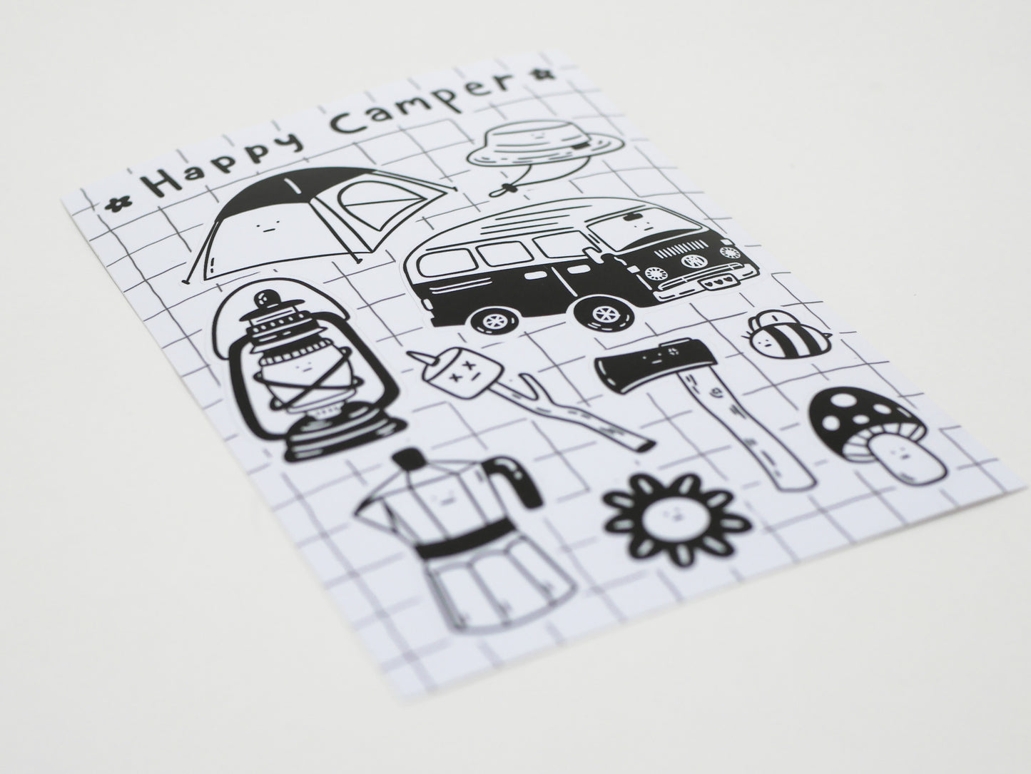Happy Camper Sticker Sheet
