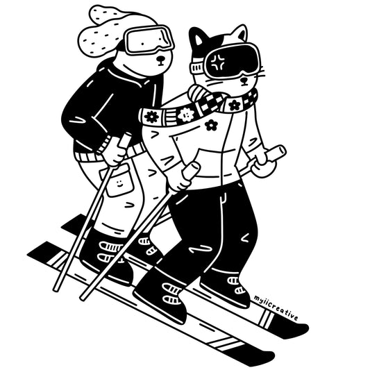 Ski Ya Later Sticker