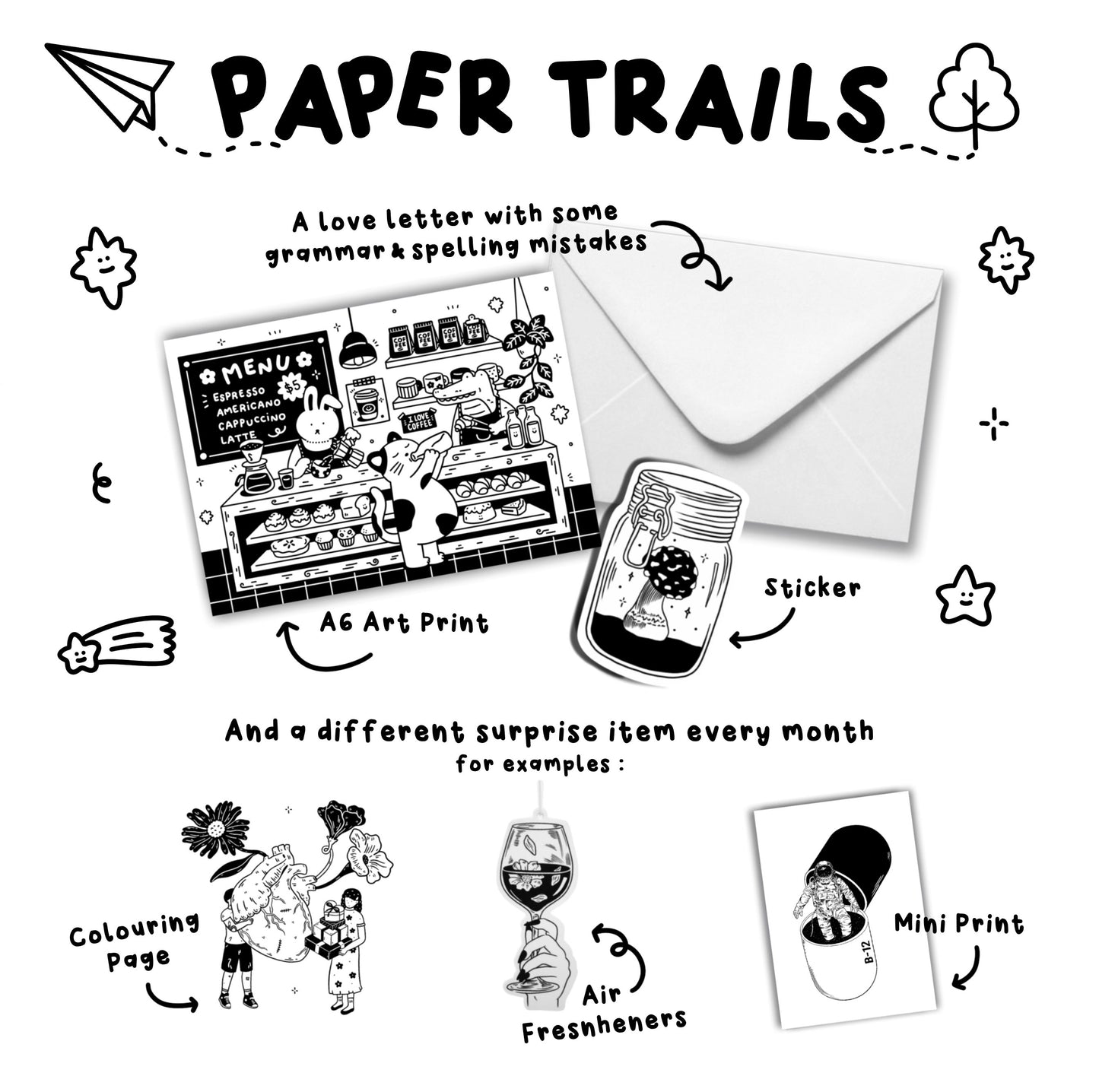 Paper Trails — Secret Snail Mail Art Club 