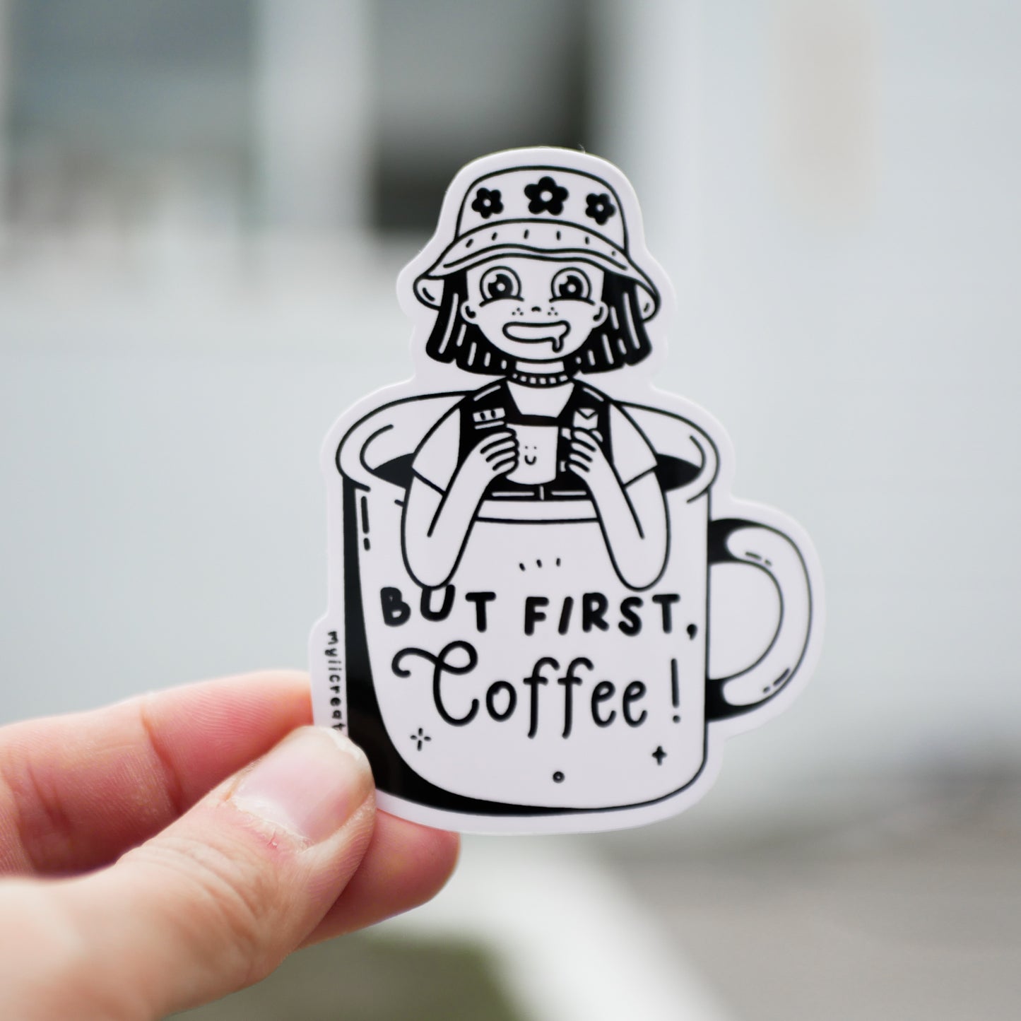 But First, Coffee Sticker