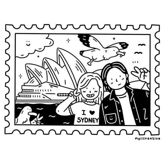 Sydney Stamp Sticker