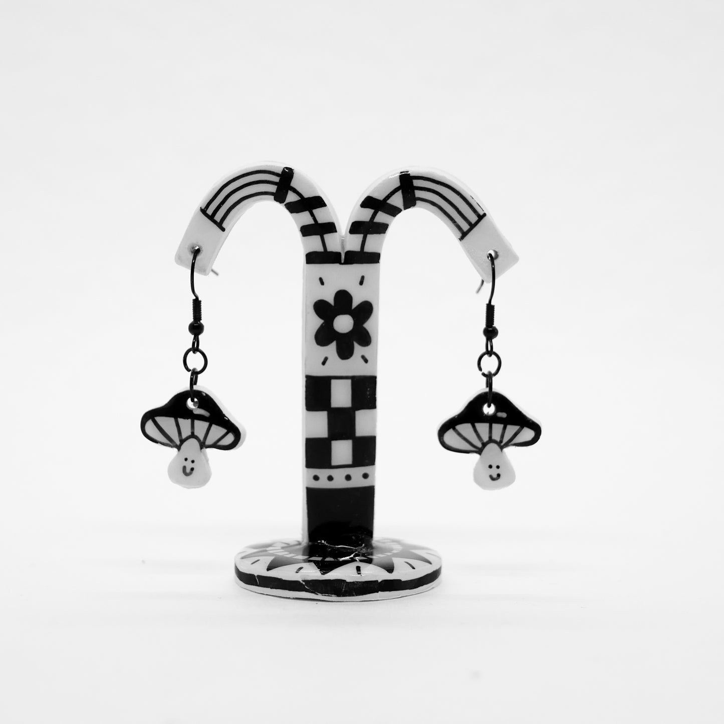 Mini Happy Mushroom Earrings