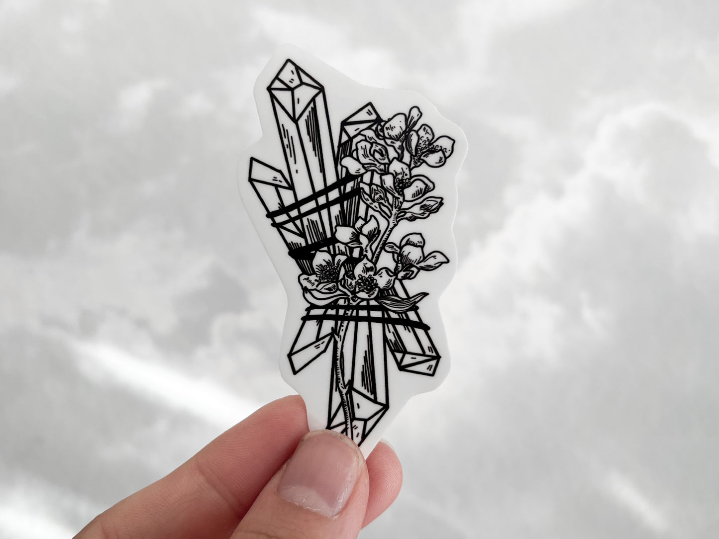 Floral Crystal Sticker