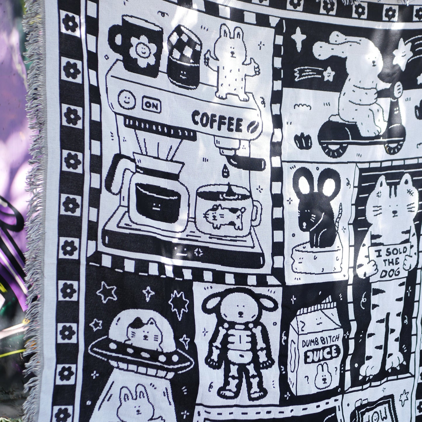 Animal Doodles Woven Rug