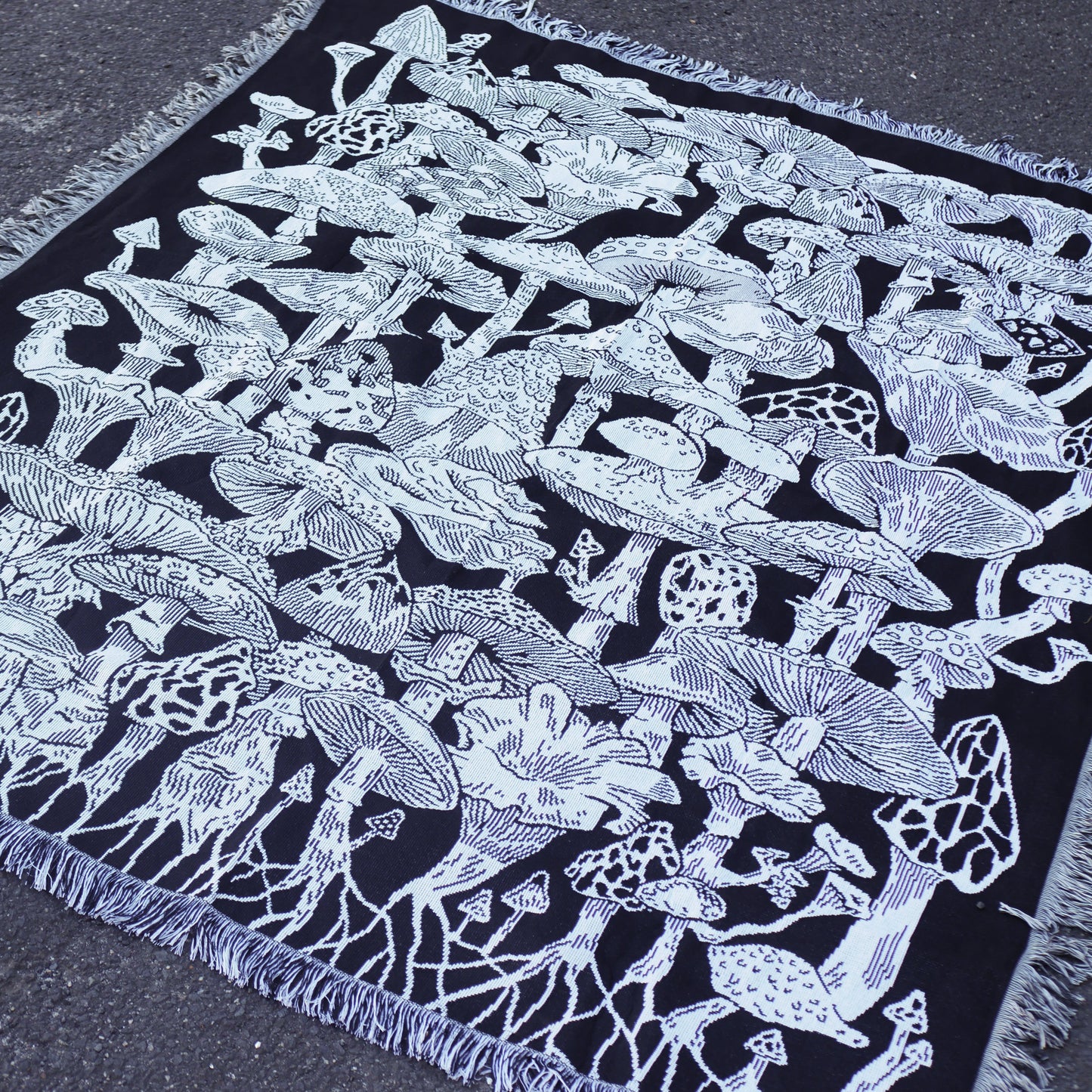 Mushroom Forest Woven Rug
