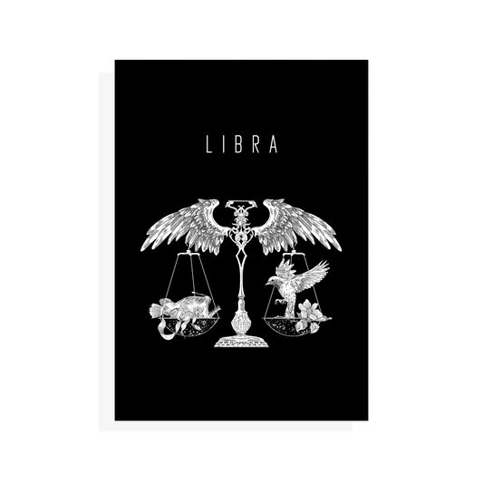 Libra Postcard