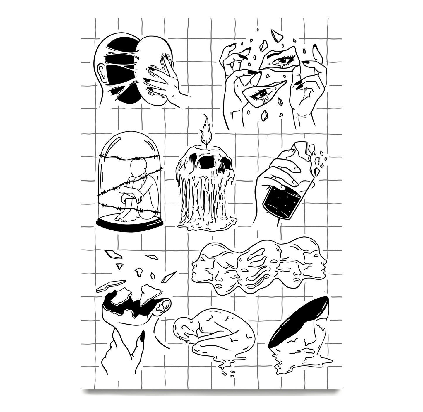 Mental Health Sticker Sheet