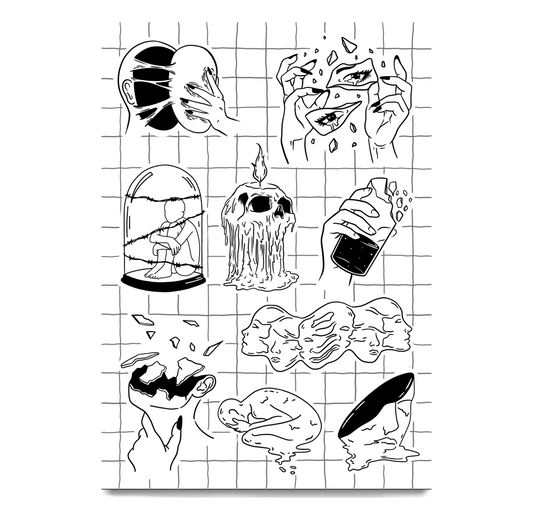 Mental Health Sticker Sheet