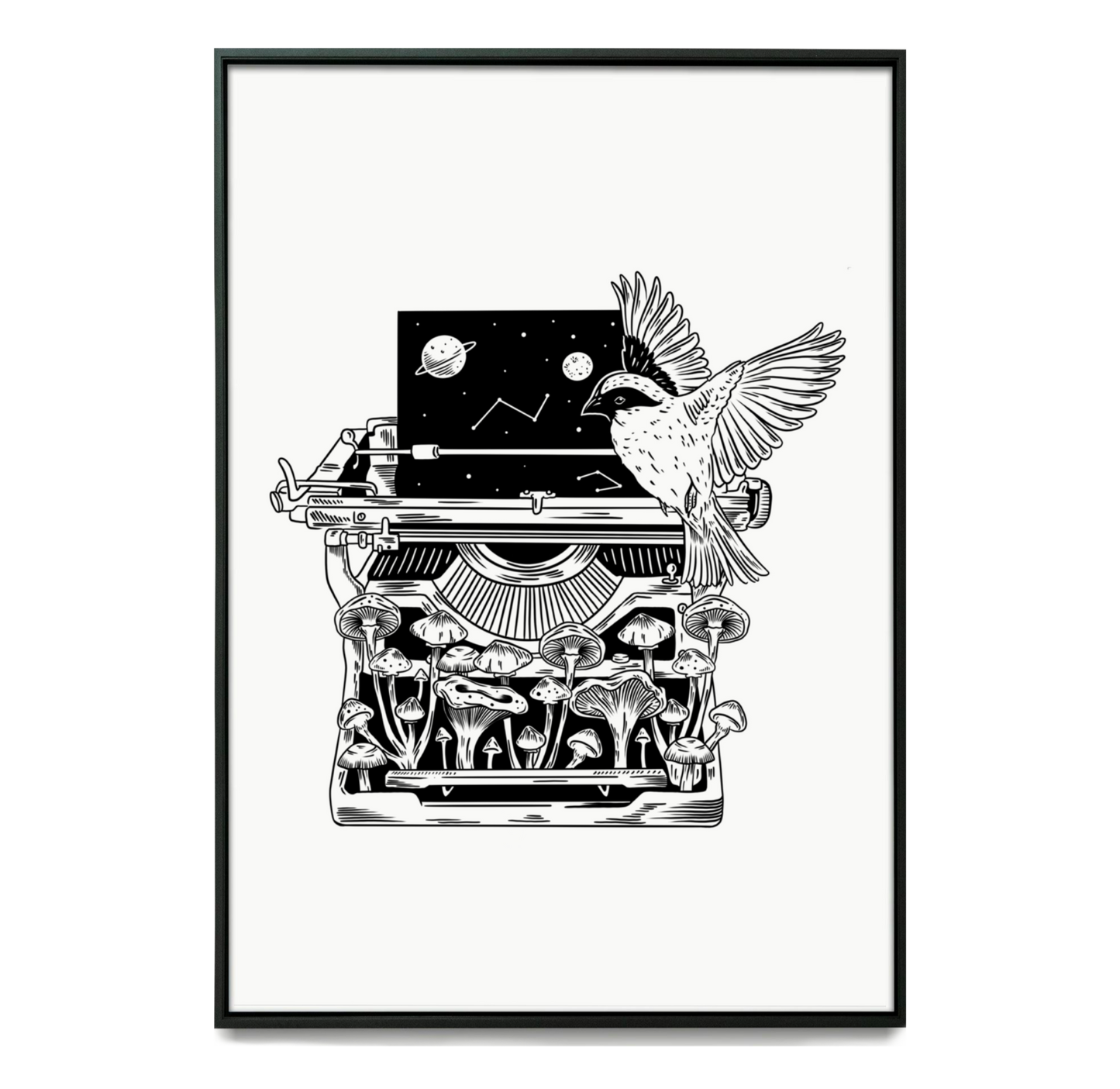 Mushroom Typewriter